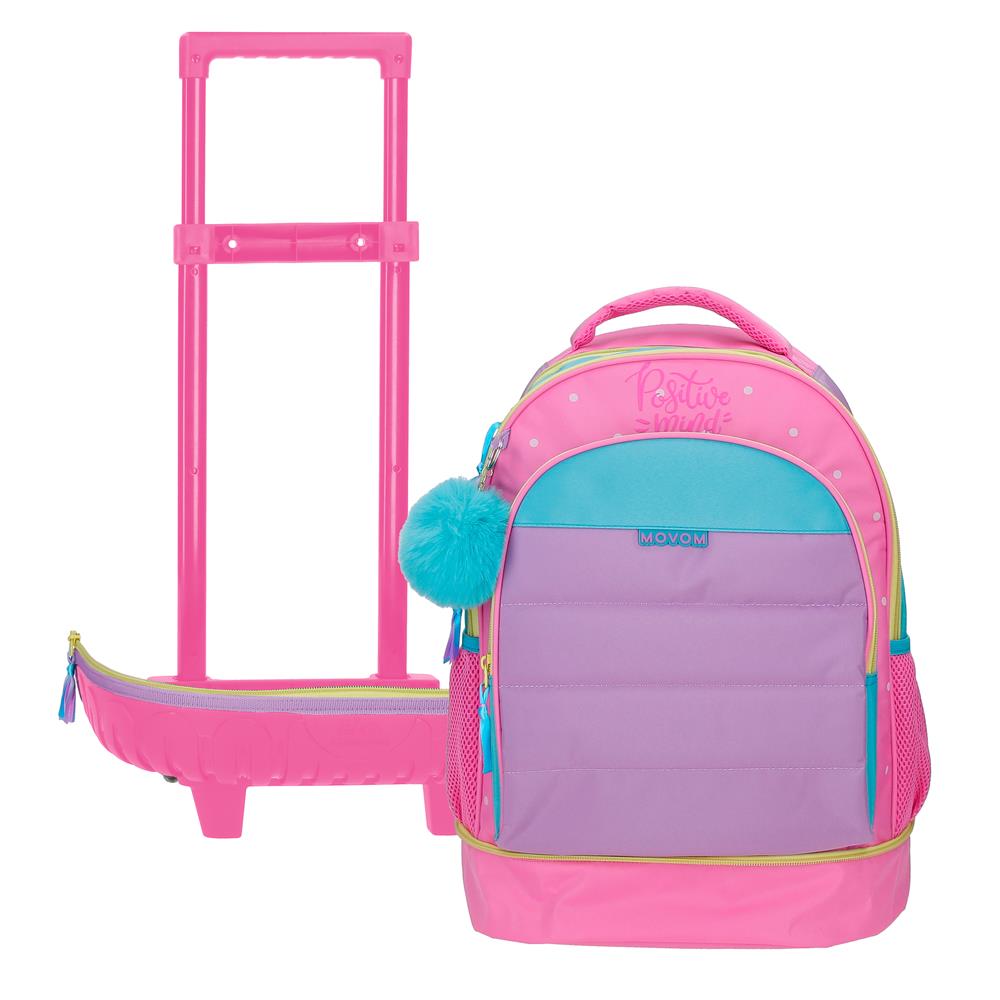 Mochila Compacta de 2 Rodas - Color Block