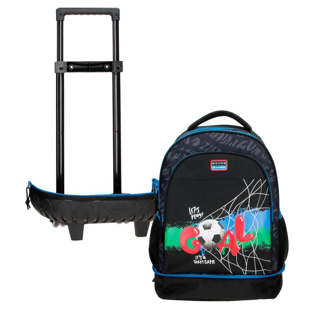 Mochila Compacta de 2 Rodas - Offside Negro