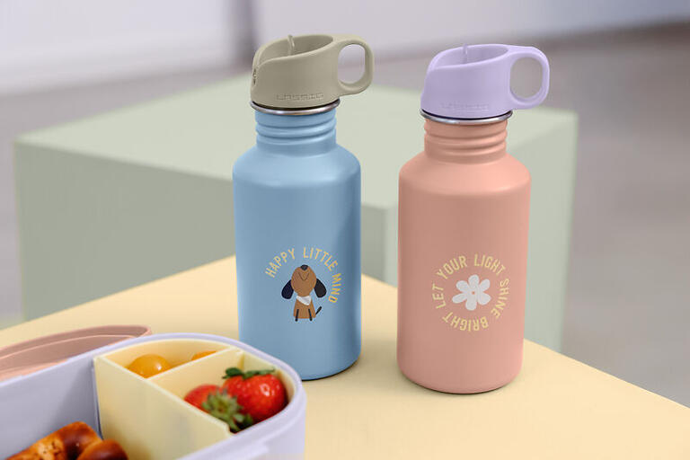 Garrafa de Aço Inoxidável Party Rosa 500 ml