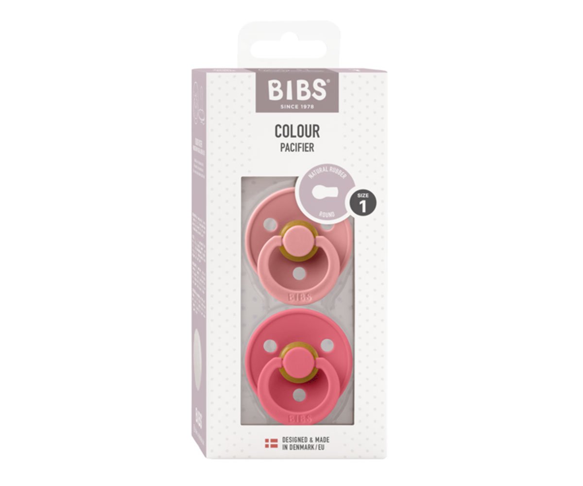 Pacote de 2 Chupetas - Dusty Pink/ Coral