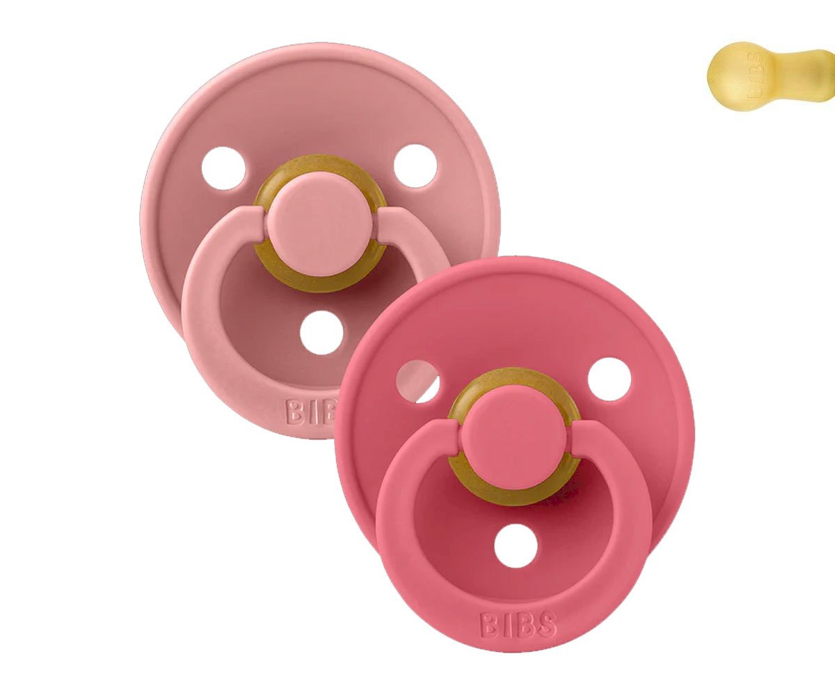 Pacote de 2 Chupetas - Dusty Pink/ Coral