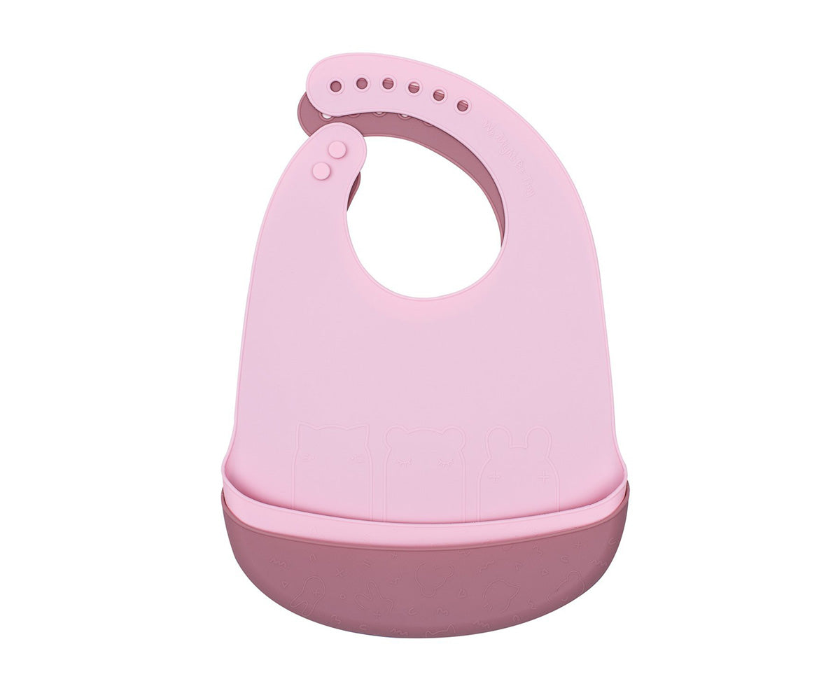 2 Babetes de Silicone Catchie - Dusty & Powder Pink