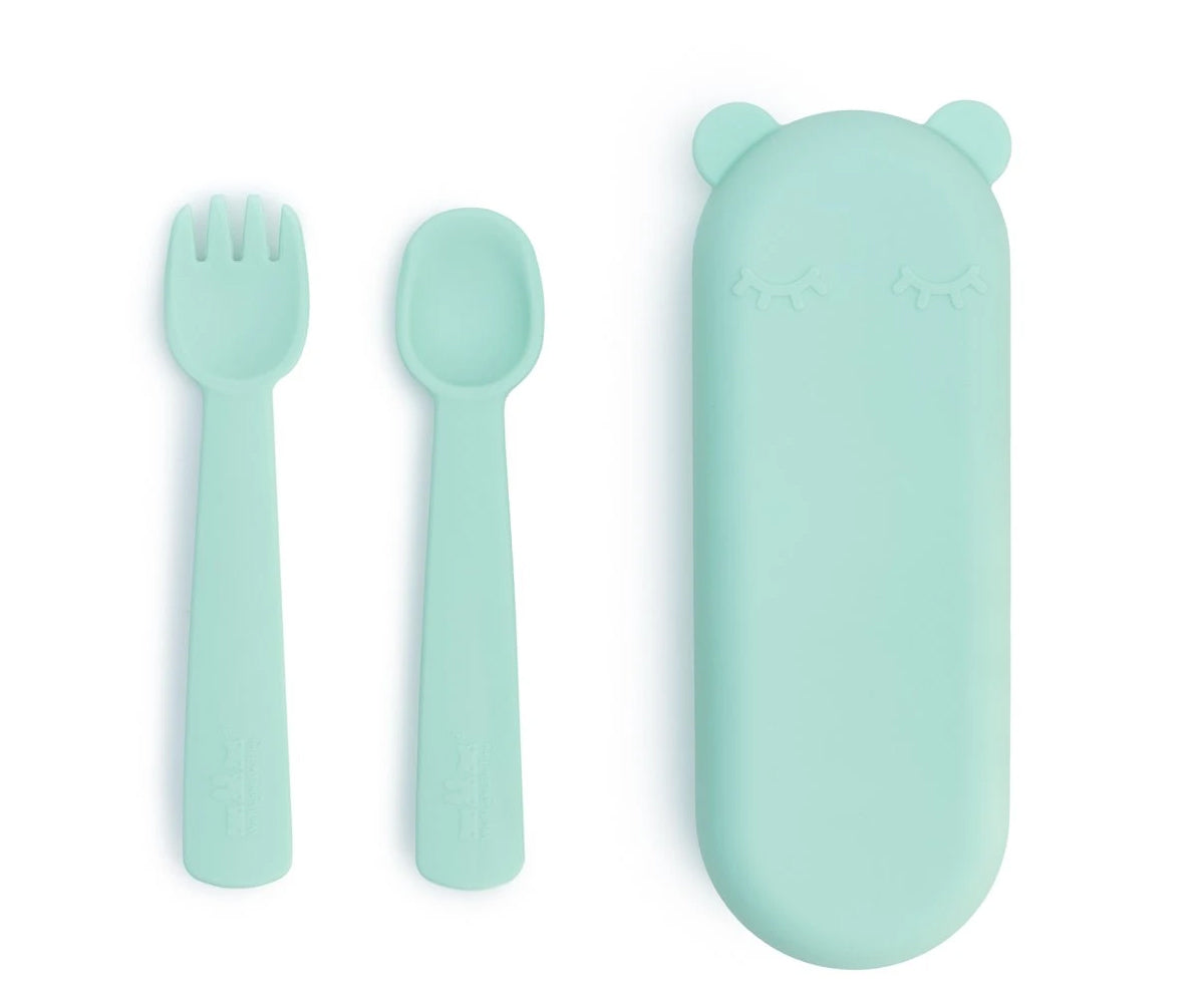 Talheres de Silicone Feedie - Menta