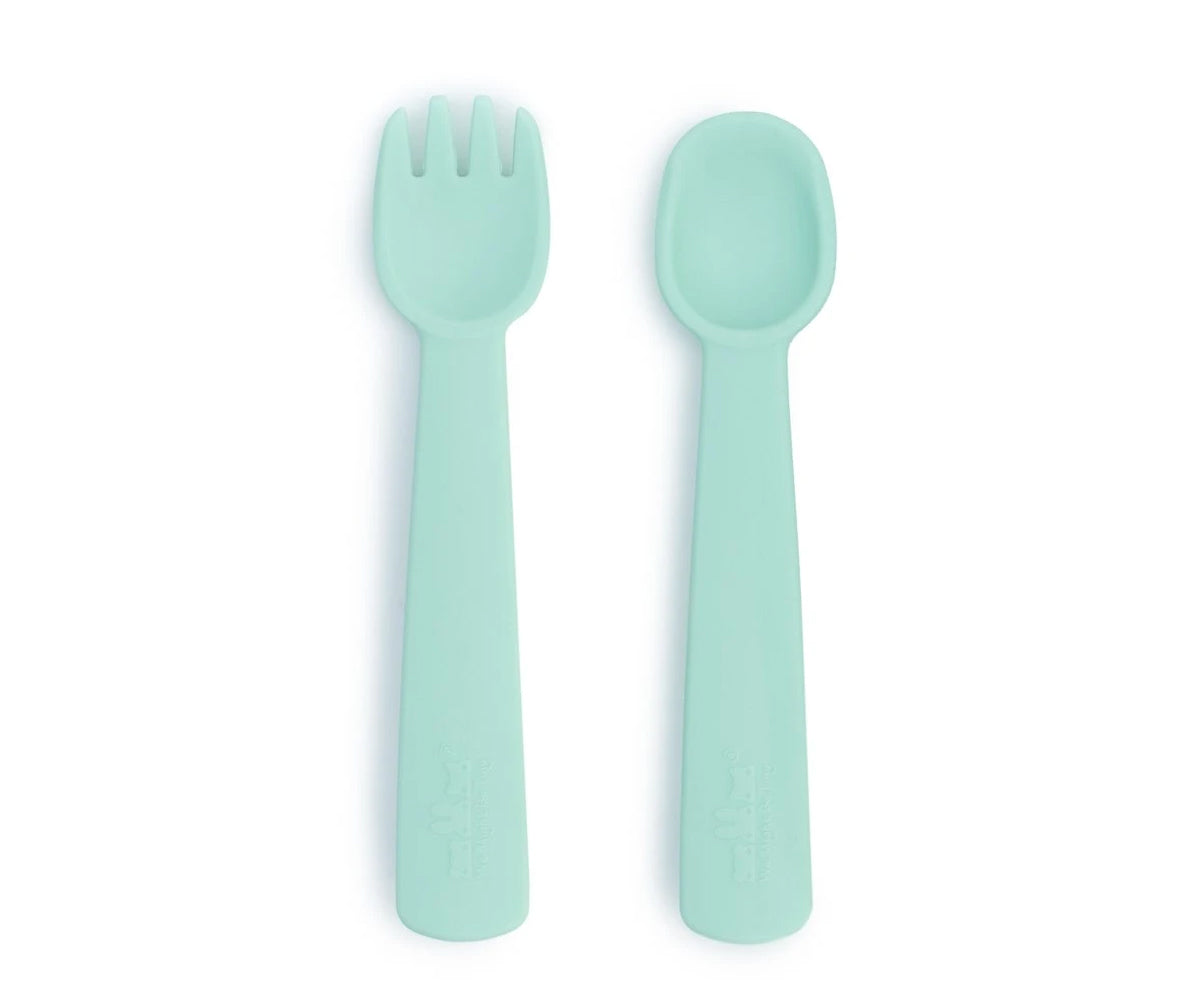 Talheres de Silicone Feedie - Menta