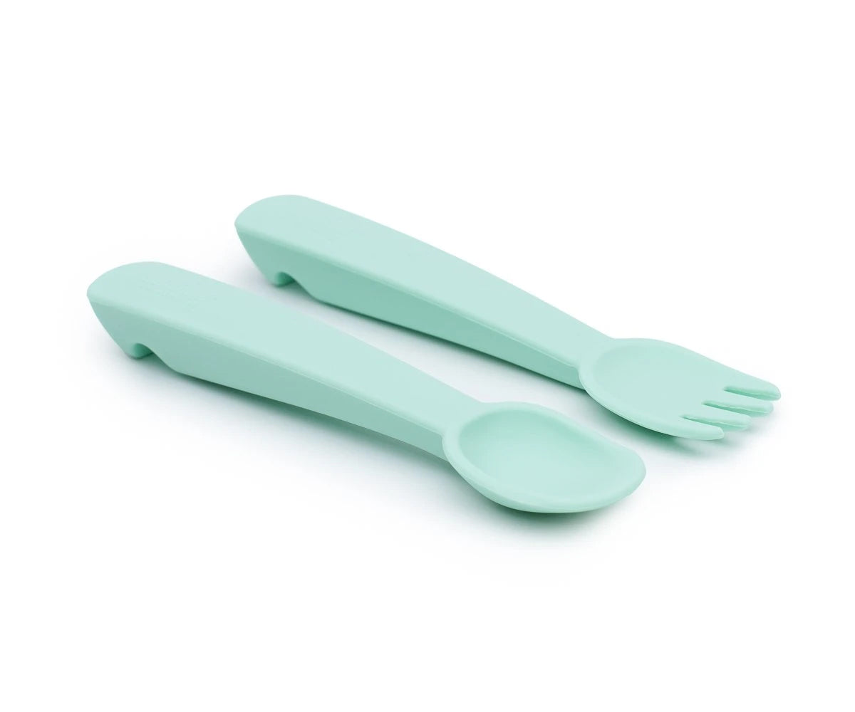 Talheres de Silicone Feedie - Menta