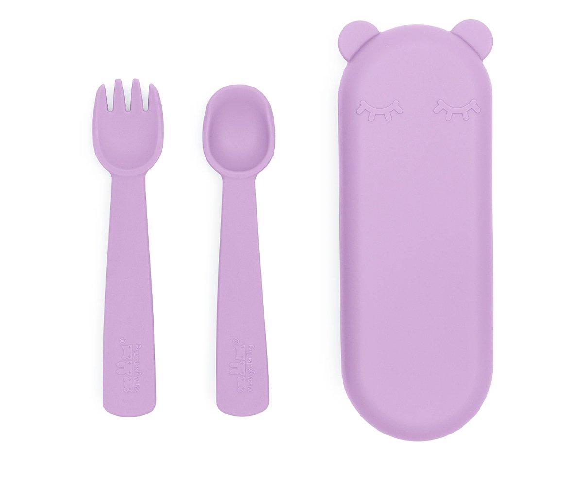 Talheres de Silicone Feedie - Lilás
