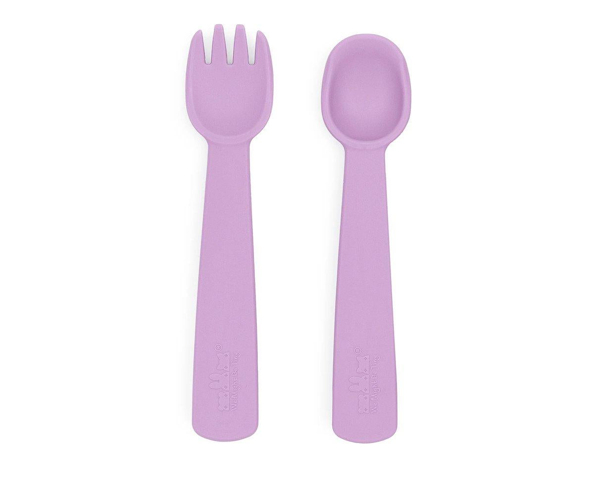 Talheres de Silicone Feedie - Lilás