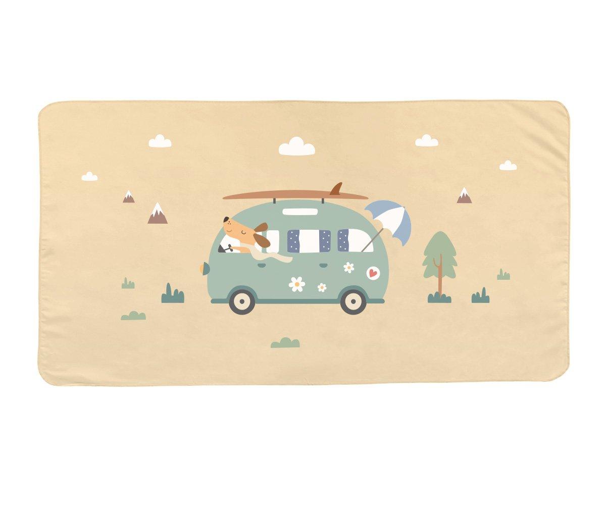 Toalha de Praia de Microfibra Personalizável - Surf Van