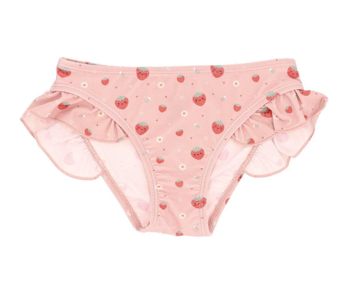 Cueca de Banho com Folhos - Strawberries