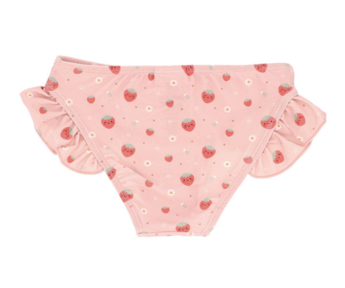 Cueca de Banho com Folhos - Strawberries