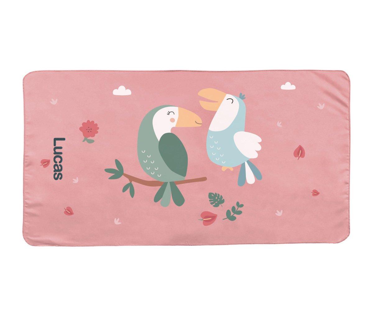 Toalha de Praia de Microfibra Personalizável - Toucan