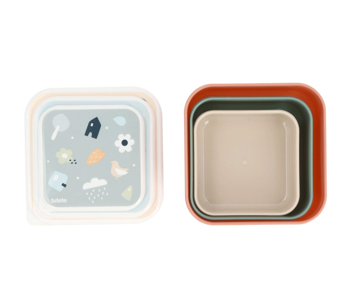 Conjunto de 3 marmitas - Geometric Nature