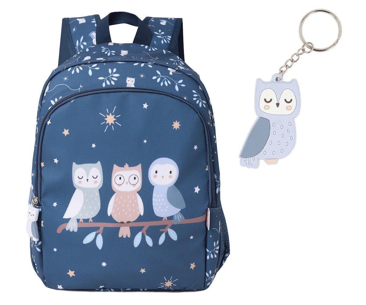 Mochila Escolar Média com Porta-Chaves - Magical Forest