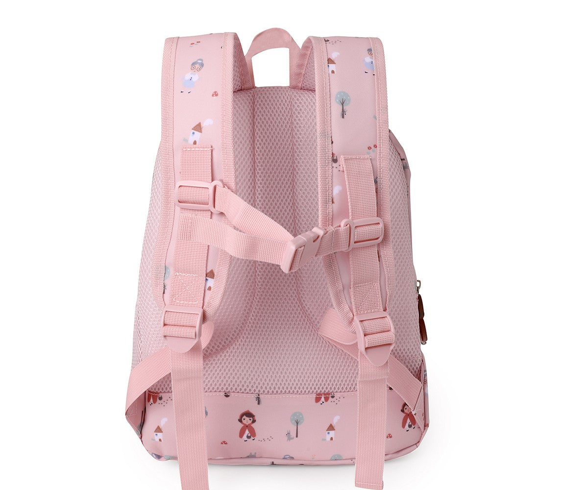 Mochila Escolar Média com Porta-Chaves - Little Red
