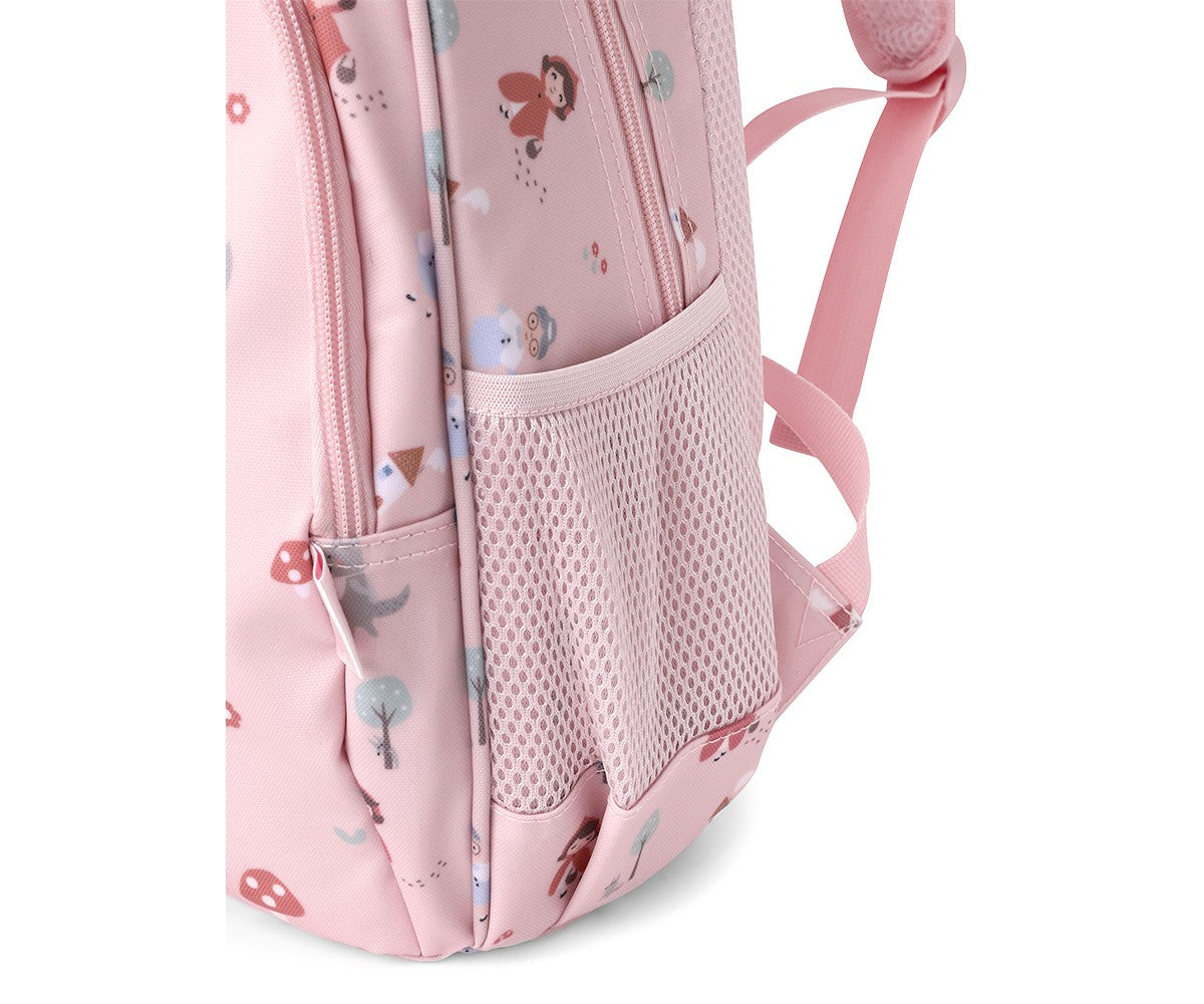 Mochila Escolar Média com Porta-Chaves - Little Red