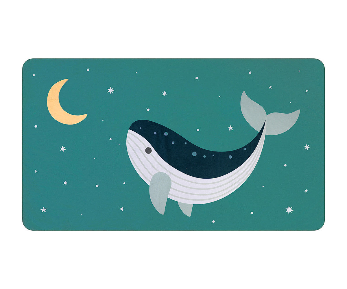 Toalha de Praia de Microfibra - Whale Teal
