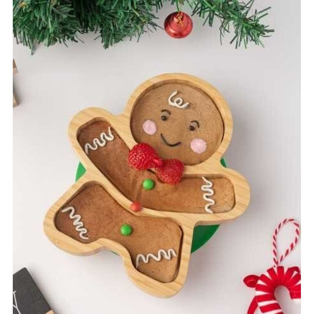 Prato de Bambú com Ventosa - Ginger Bread