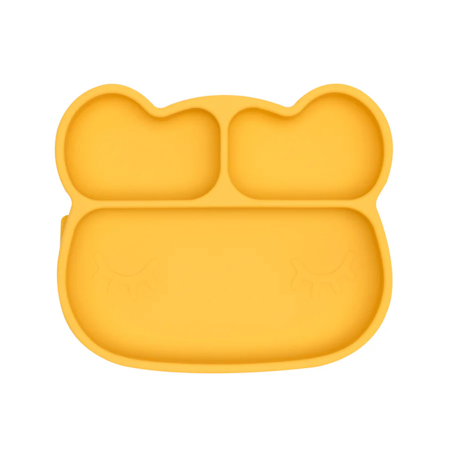 Prato de Silicone com Ventosa - Urso Amarelo