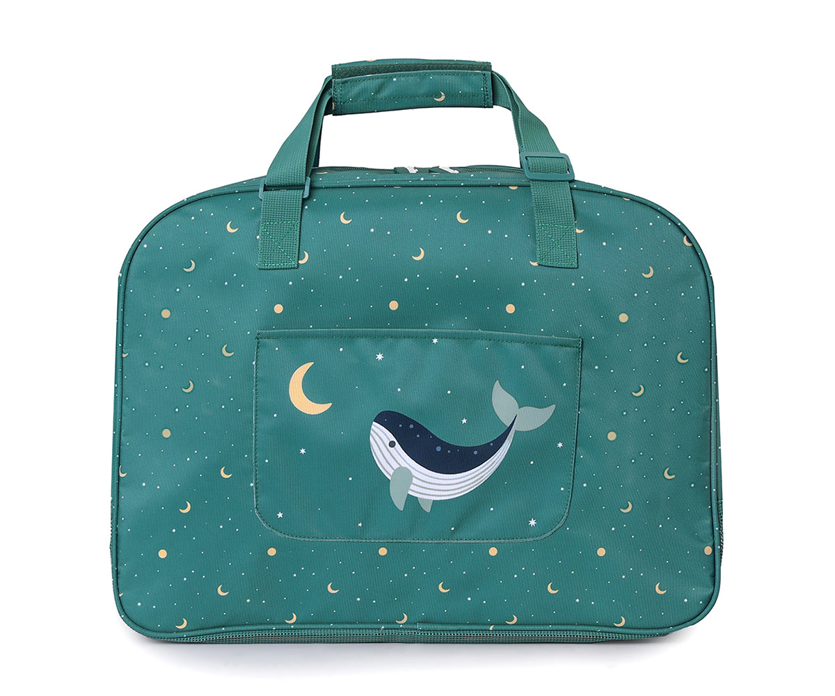 Pasta de Praia com Malha - Whale Teal