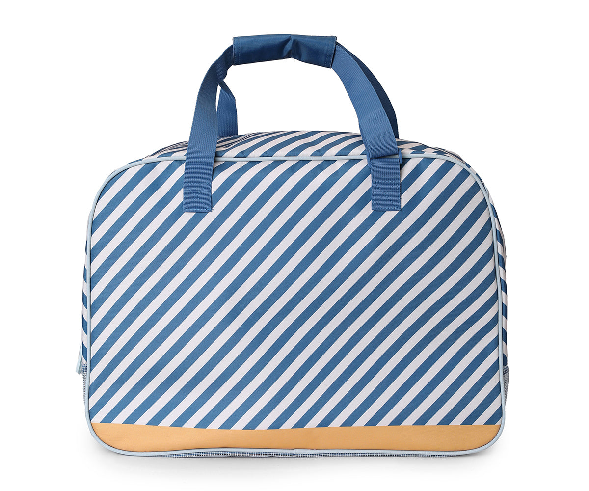 Pasta de Praia com Malha - Blue Stripes