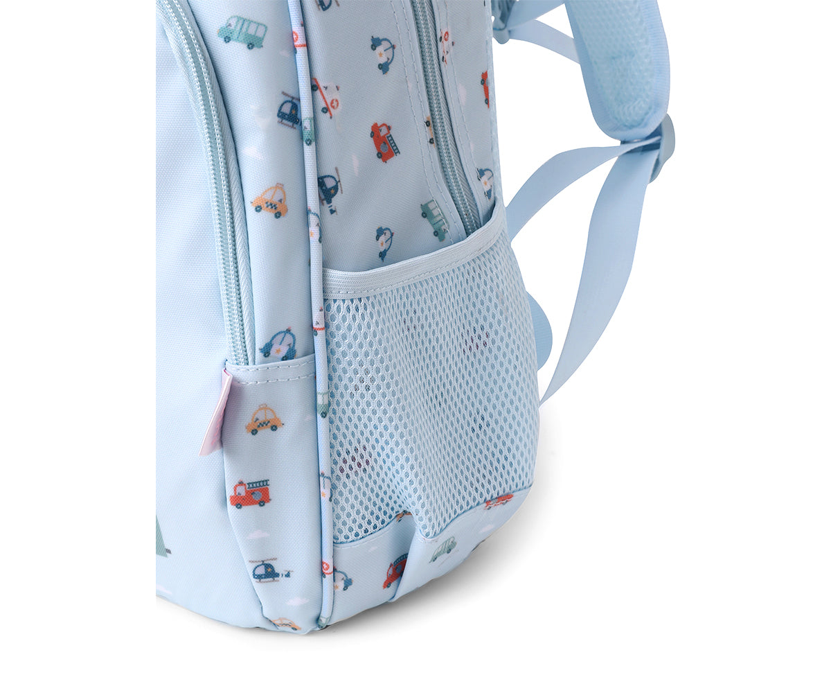 Mochila Escolar Média com Porta-Chaves - City Cars