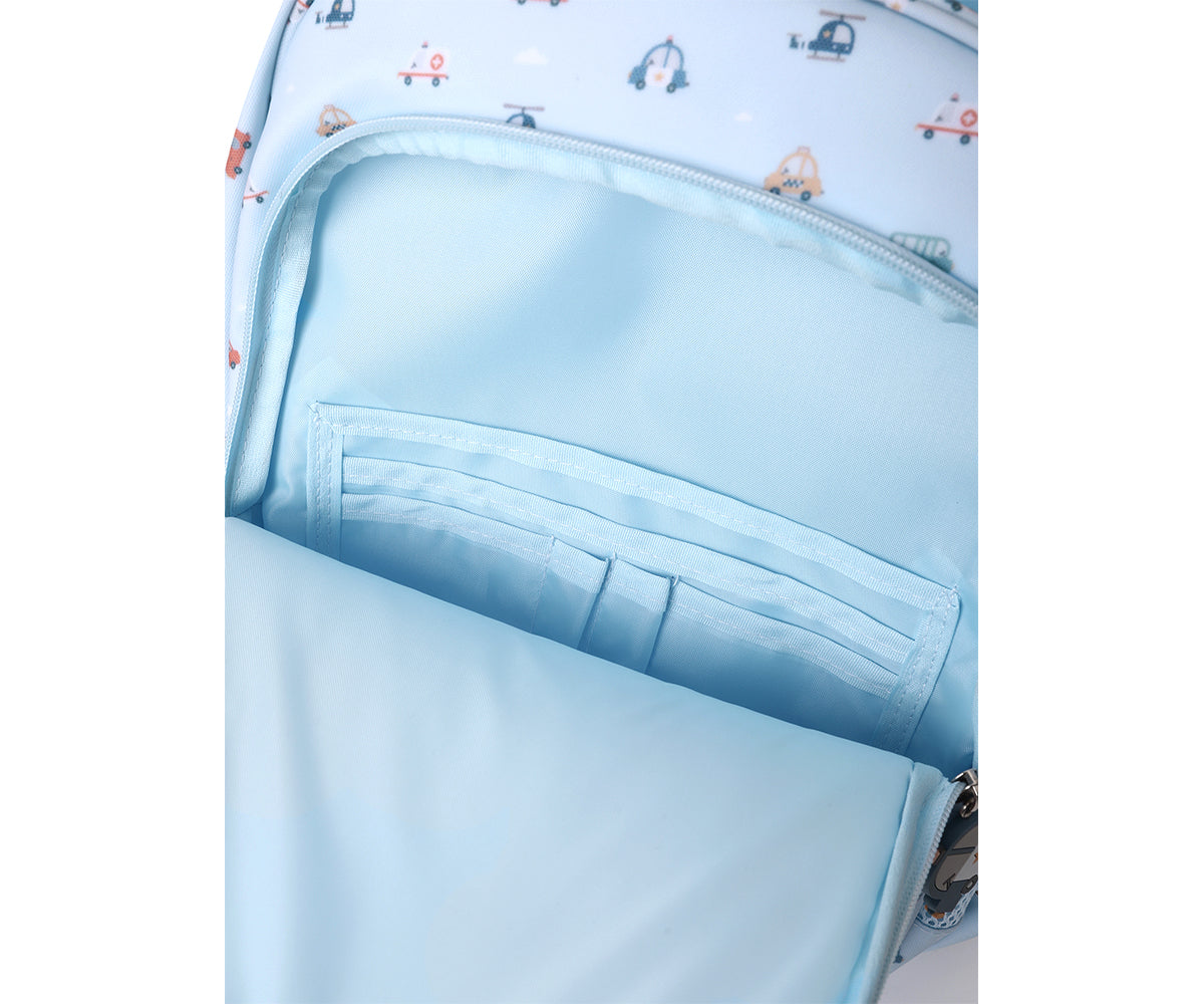 Mochila Escolar Média com Porta-Chaves - City Cars
