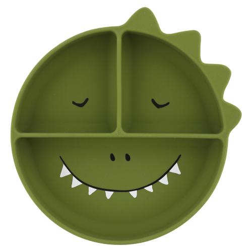 Prato de Silicone com Ventosa - Mr. Dino