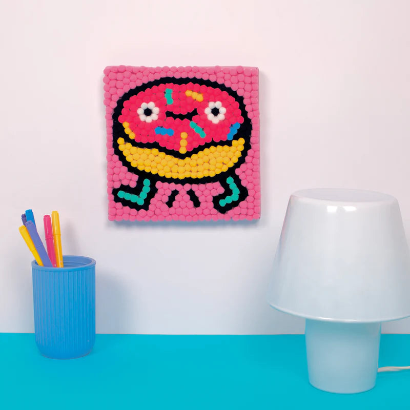 Kit Criativo - Quadro com Pompons Donut
