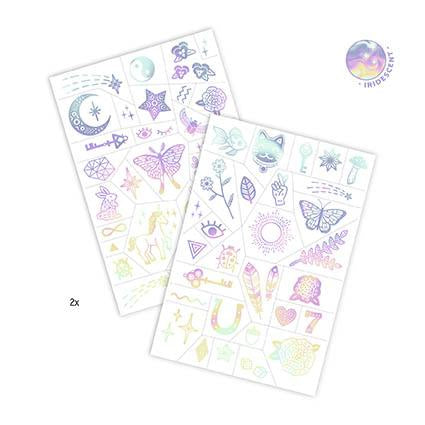 50 Tatuagens Iridescentes - Amuletos da Sorte