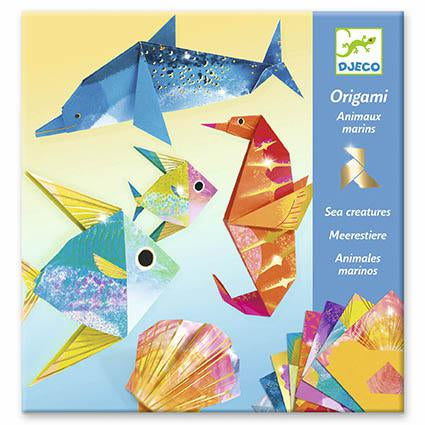 Jogo de Origami Metálico - Animais Marinhos