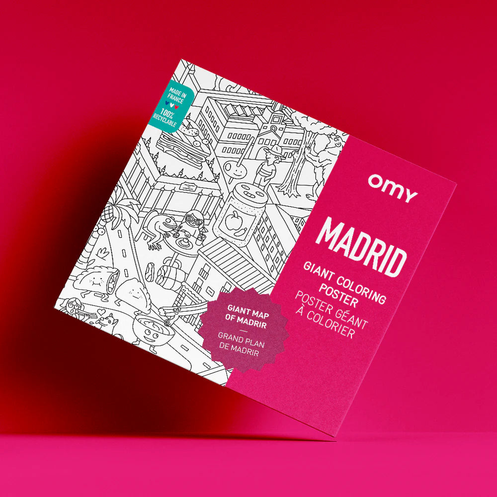 Poster Gigante para Colorir - Madrid