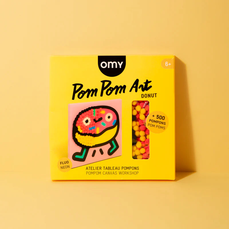 Kit Criativo - Quadro com Pompons Donut