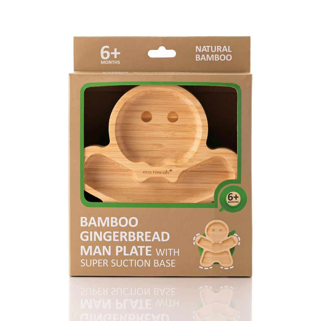 Prato de Bambú com Ventosa - Ginger Bread