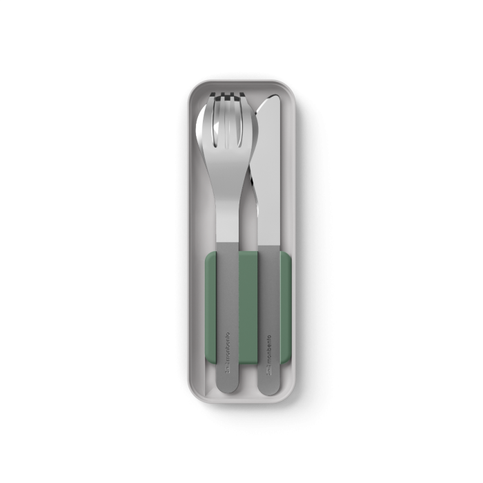 Caixa de Talheres Monbento - Verde Natural