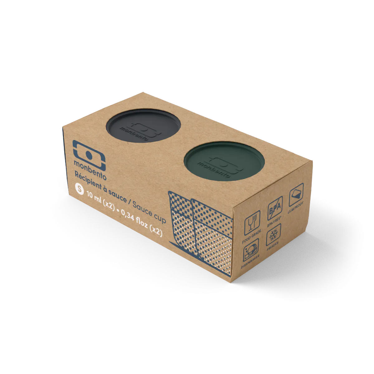 Recipientes para Molhos - Preto e Verde
