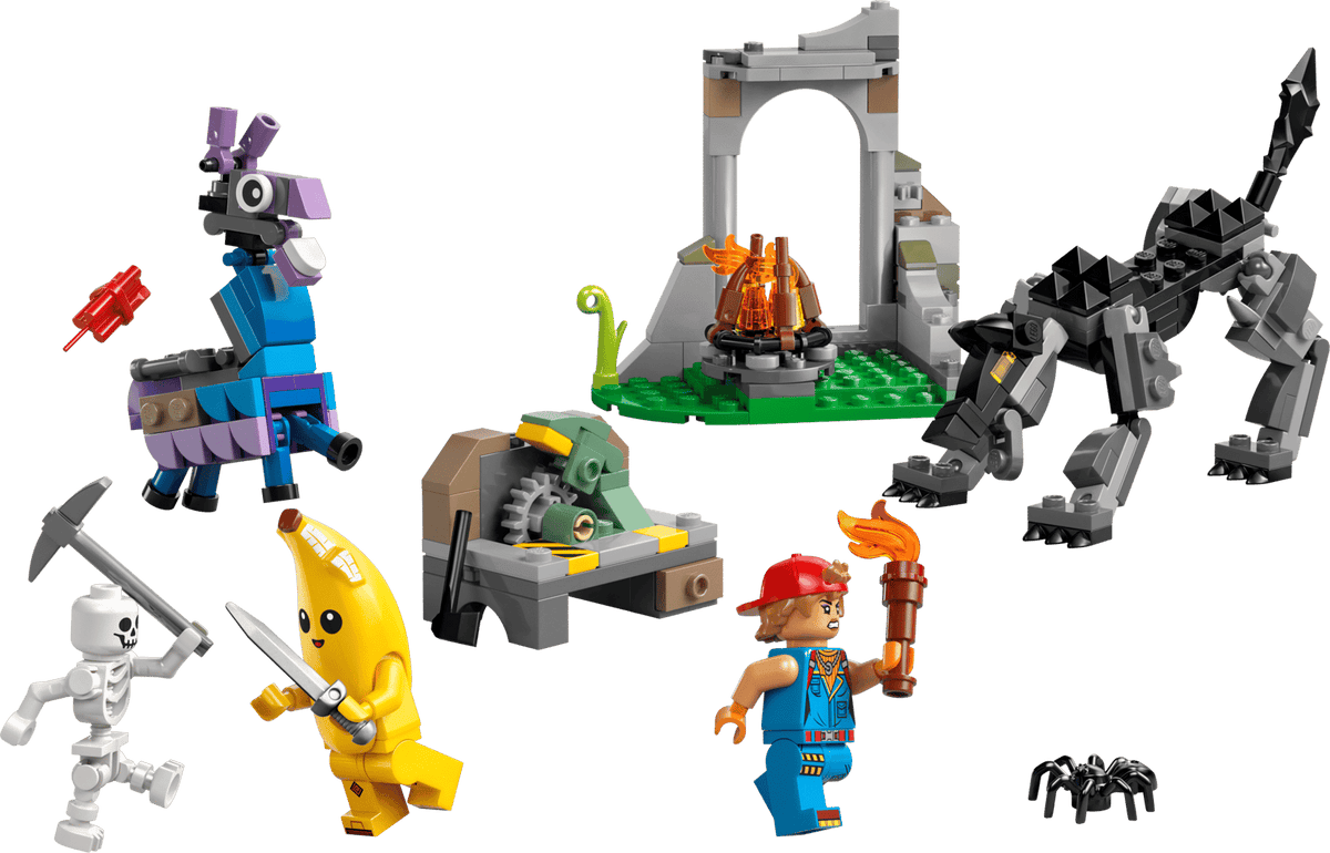 Acampamento de Peely e Sparkplug