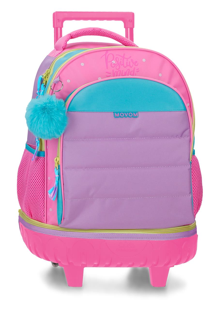 Mochila Compacta de 2 Rodas - Color Block