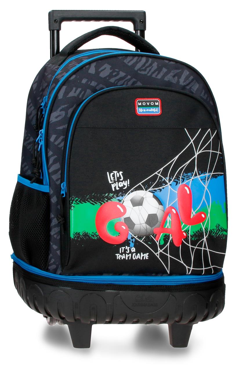 Mochila Compacta de 2 Rodas - Offside Negro