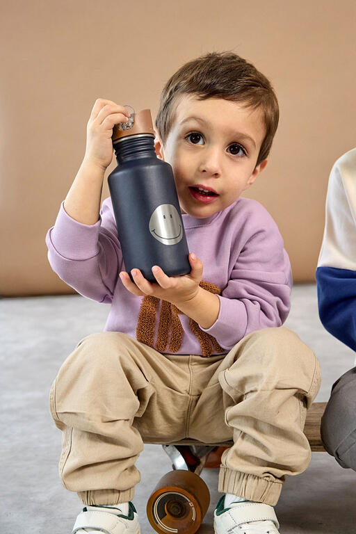 Garrafa de Aço Inoxidável Smile Azul 500 ml