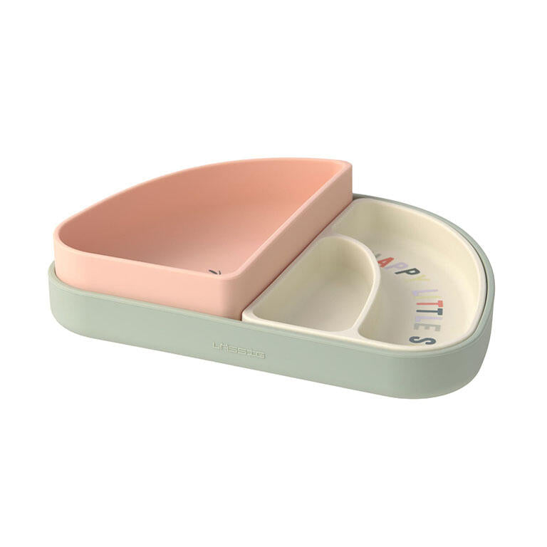 Jogo de Pratos de Silicone  – Arco-íris e Frutas Alegres