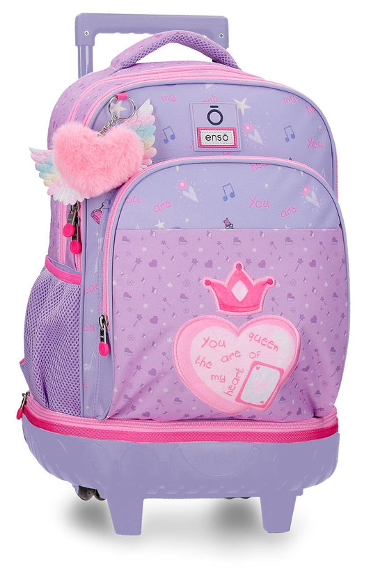 Mochila Compacta de 2 Rodas - Queen of Hearts