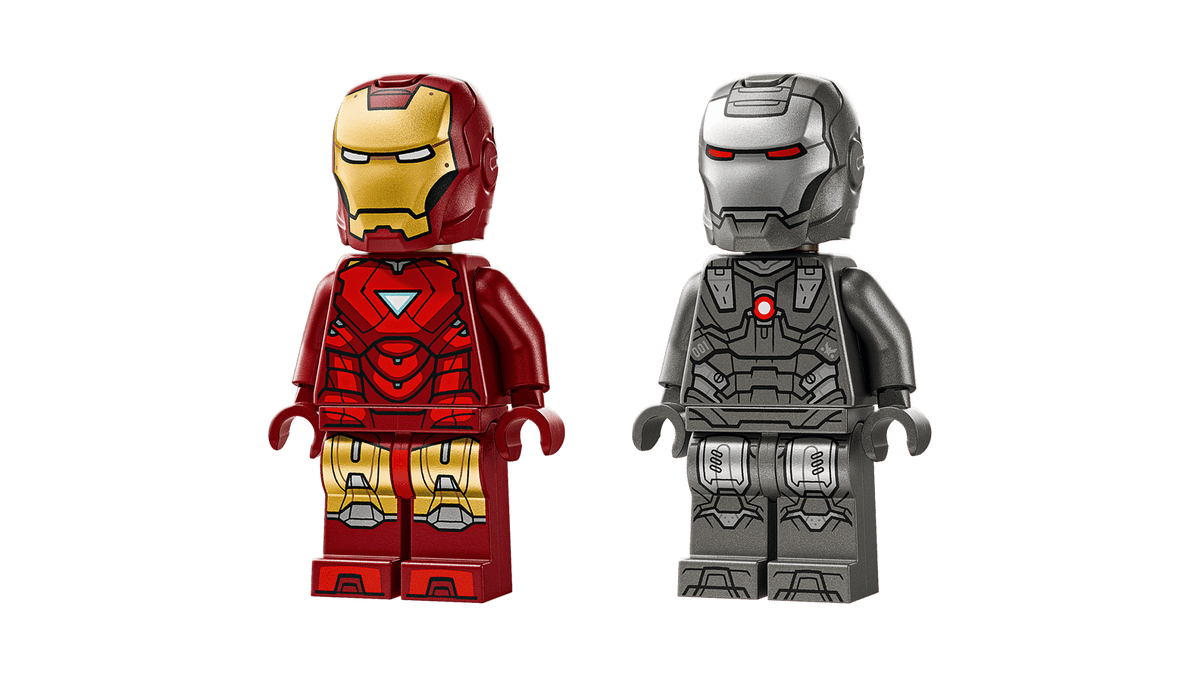 Iron Man e Máquina de Guerra contra Drones Hammer