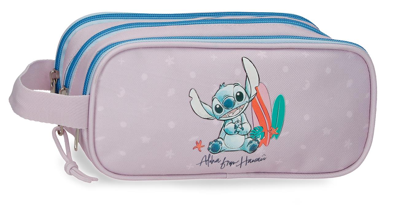 Estojo de 3 compartimentos - Stitch From Hawaii