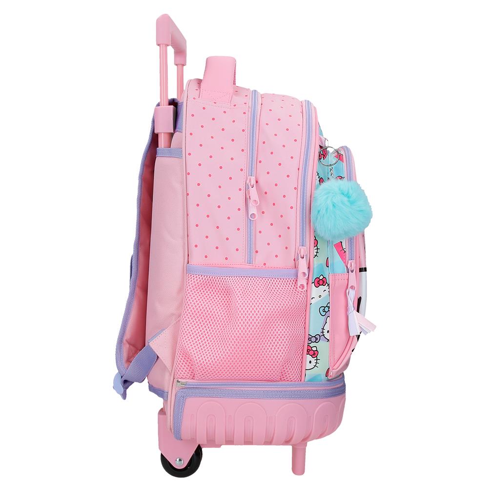 Mochila Compacta de 2 Rodas - Hello Kitty Bows