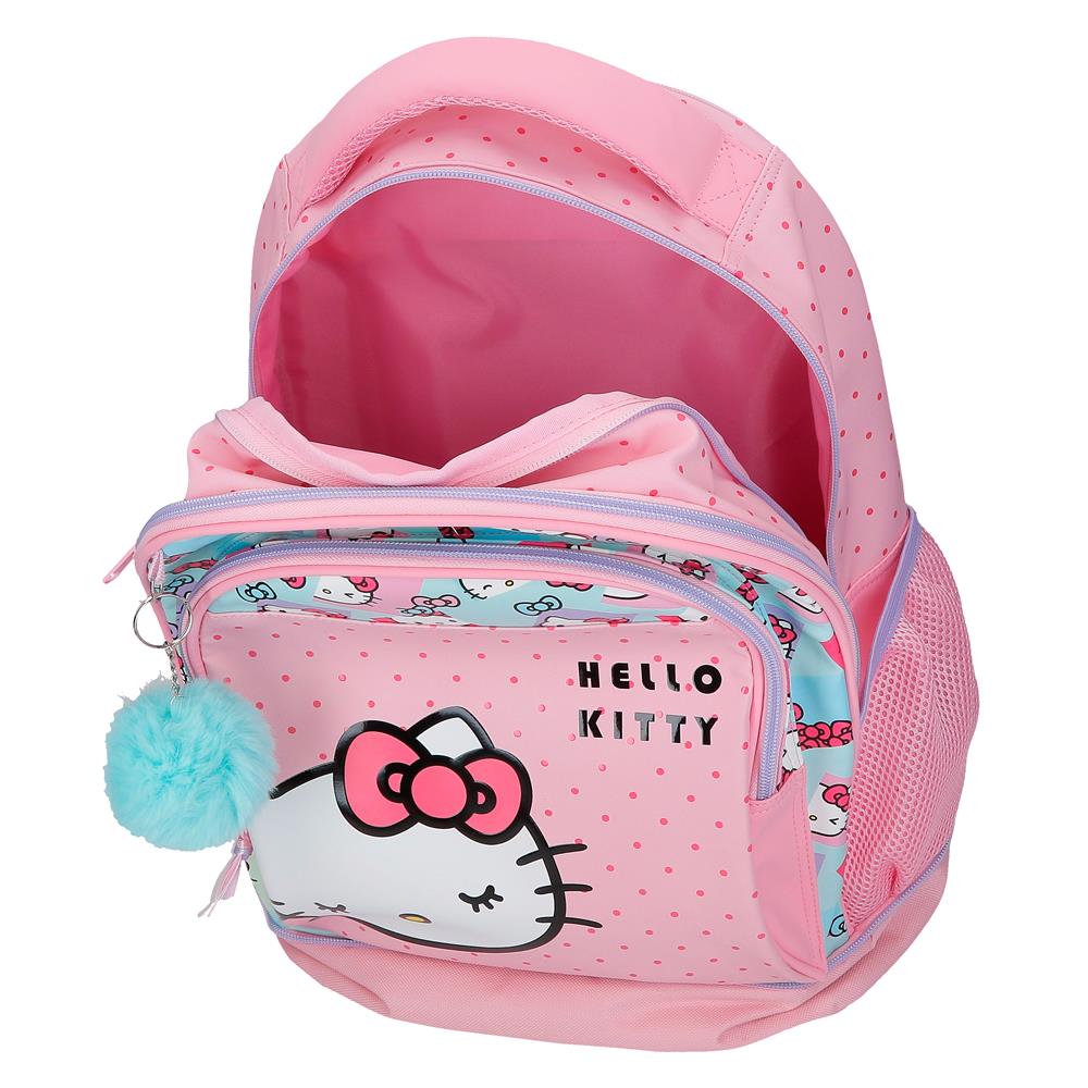Mochila Compacta de 2 Rodas - Hello Kitty Bows
