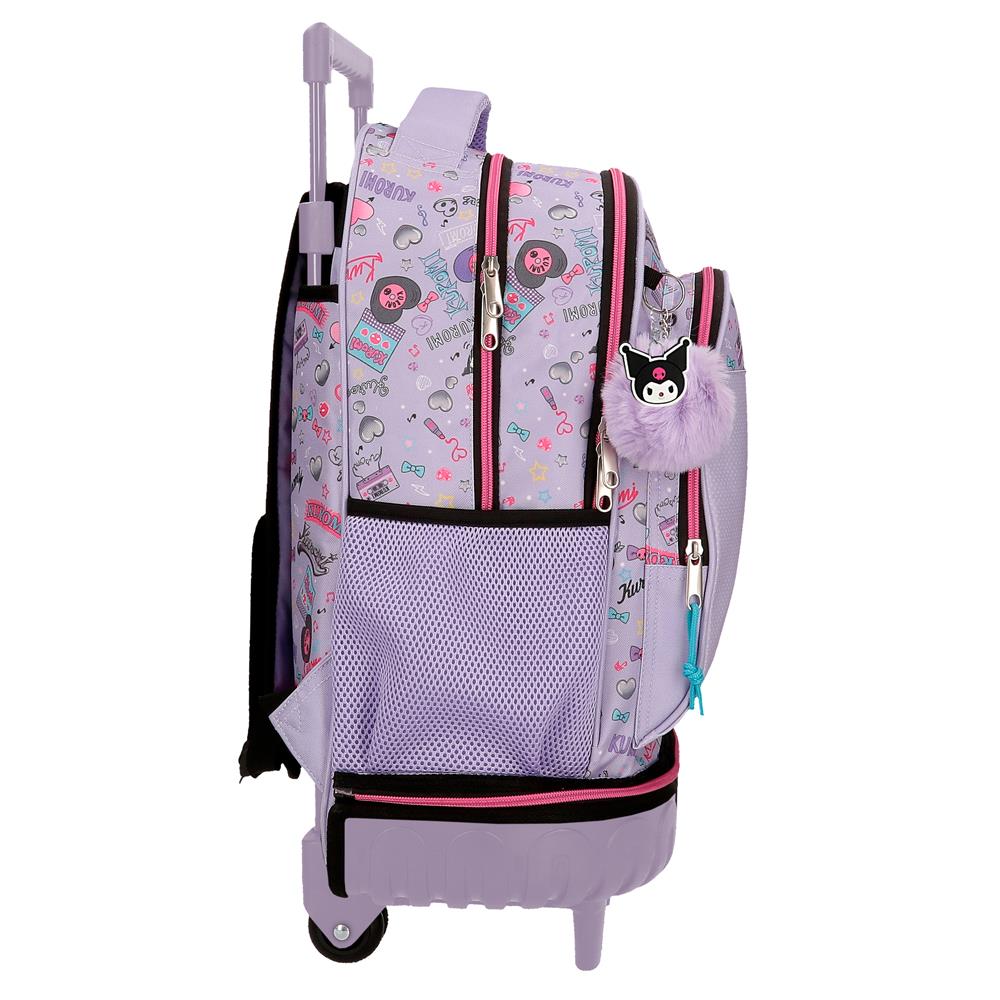 Mochila Compacta de 2 Rodas - Kuromi Retropop