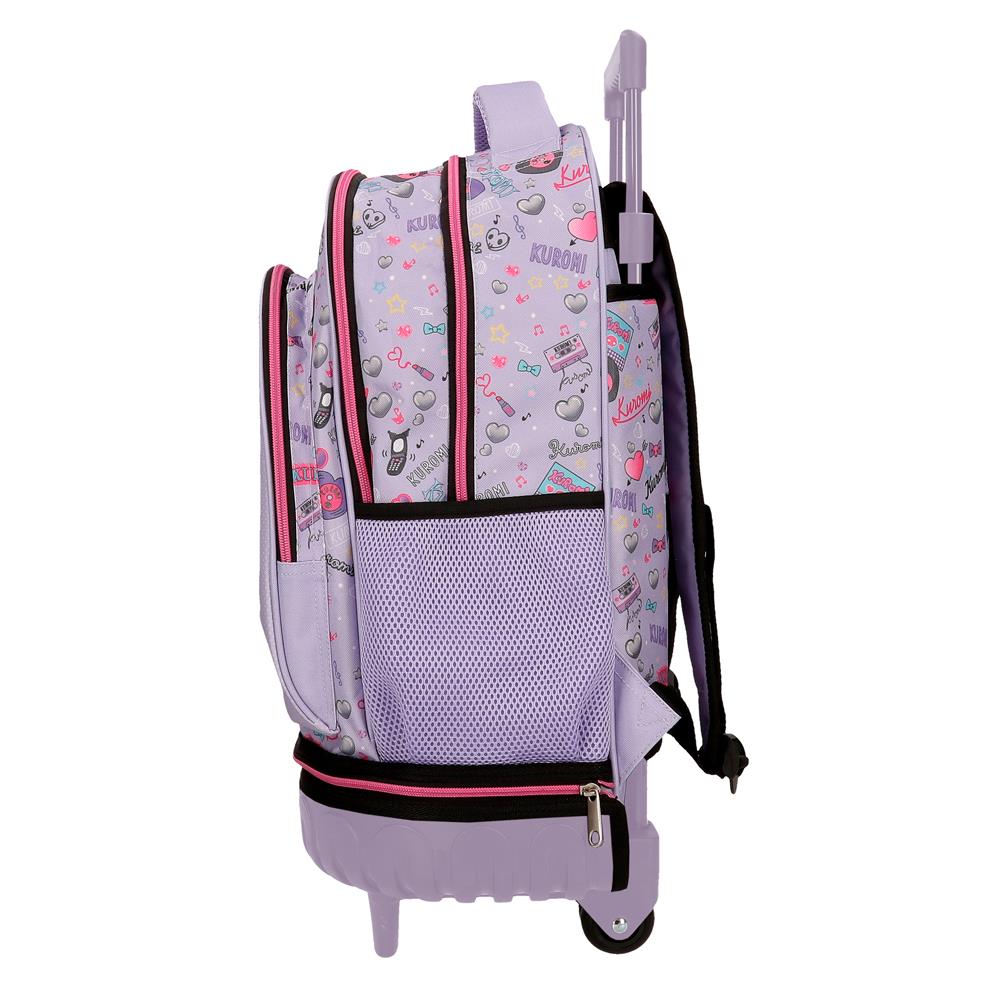 Mochila Compacta de 2 Rodas - Kuromi Retropop
