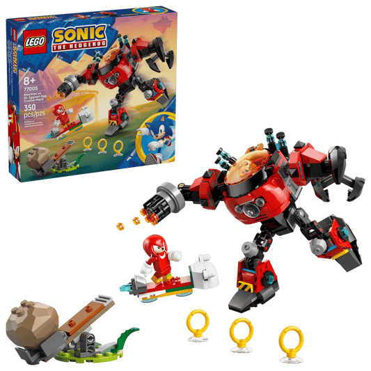 Knuckles contra Robô Egg Crusher do Dr. Eggman
