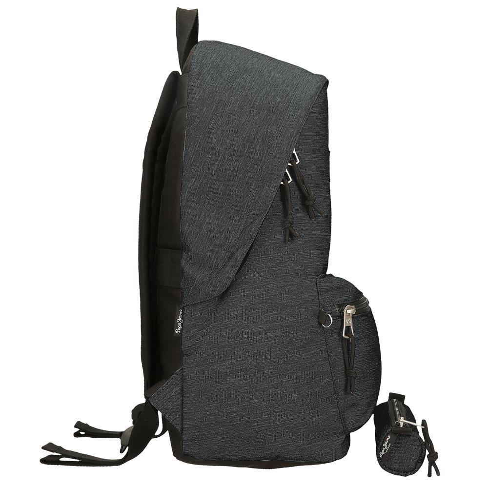 Mochila de 44cm Pepe Jeans - Cinza Escuro
