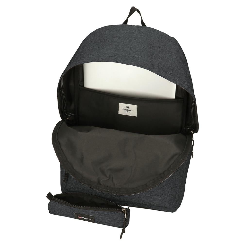 Mochila de 44cm Pepe Jeans - Cinza Escuro